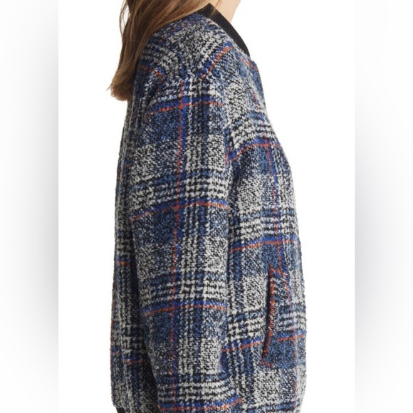 NWT - Avec Les Filles - Plaid Tweed Bomber Jacket 2X - Picture 6 of 7